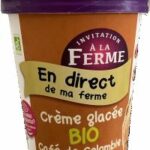 Crème glacée au café de Colombie